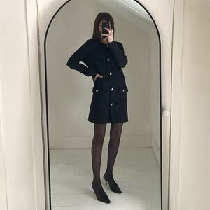 J. Crew Long Giselle Sweater Blazer in Black